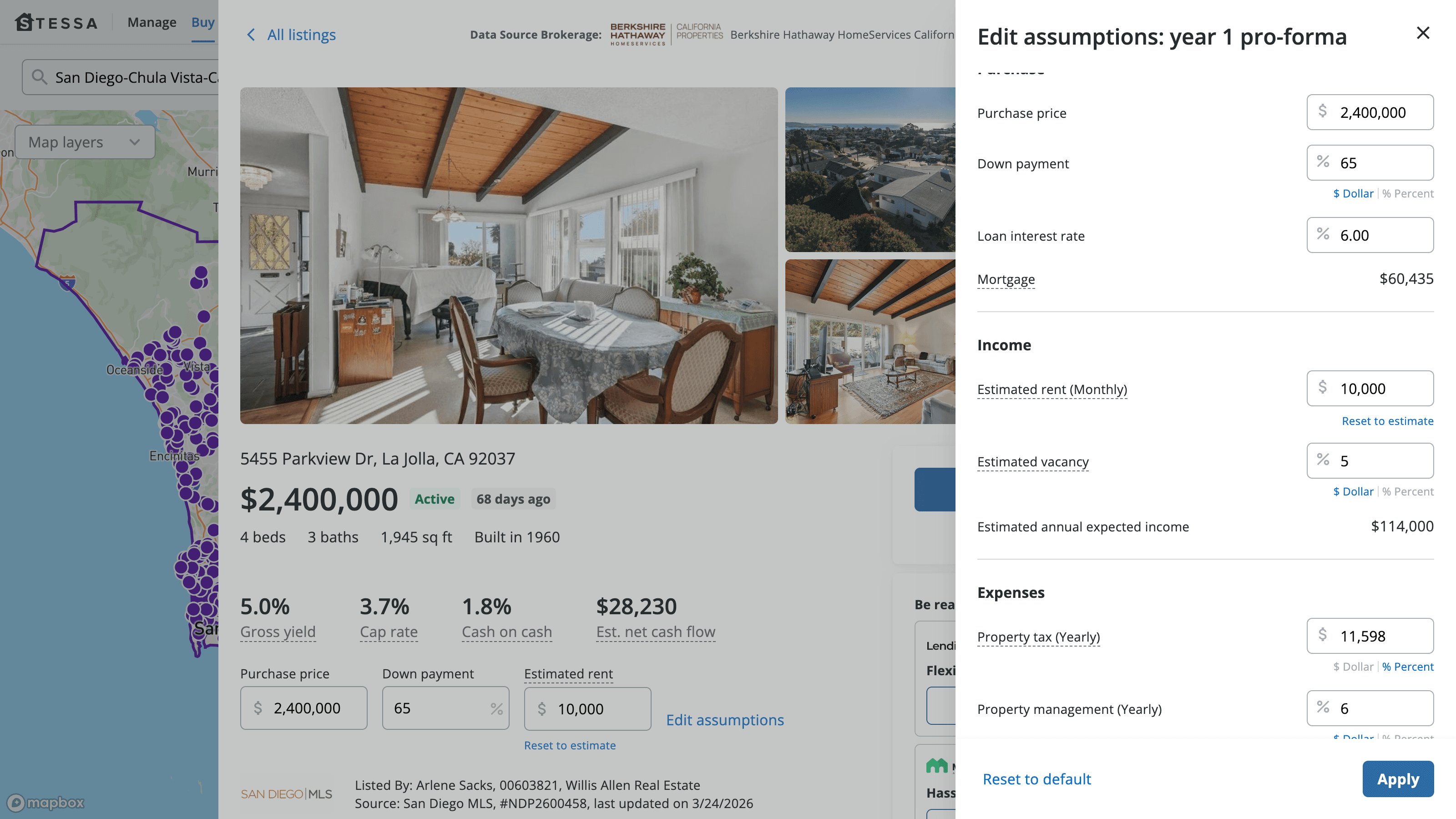 Underwriting calculator